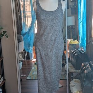 Gray Sleeveless Maxi Dress